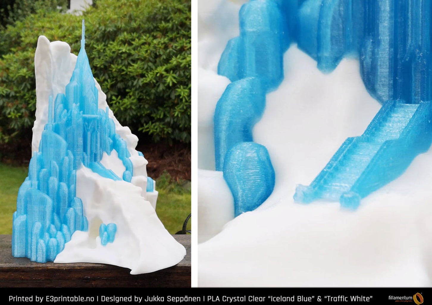 Fillamentum PLA Crystal Clear Iceland Blue