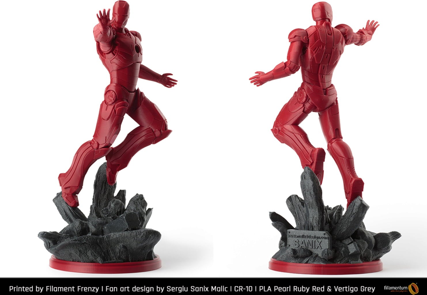 Fillamentum PLA Extrafill Pearl Ruby Red