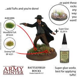 The Army Painter Battlefield Basing: Battlefield Rocks - 1 pz.