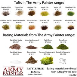 The Army Painter Battlefield Basing: Battlefield Rocks - 1 pc