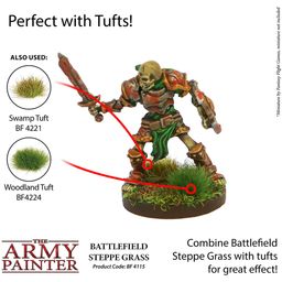 The Army Painter Battlefield Basing: Steppe Grass - 1 pz.