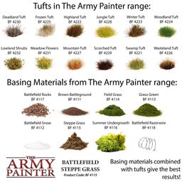 The Army Painter Battlefield Basing: Steppe Grass - 1 pc