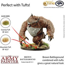 The Army Painter Battlefield Basing: Brown Battleground - 1 pc