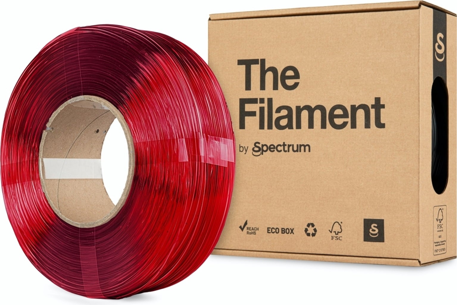 The Filament ReFill PETG Transparent Red
