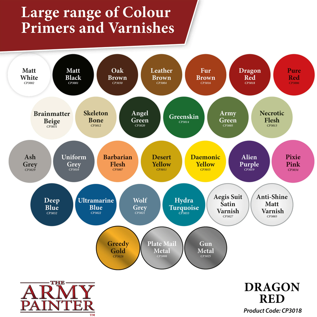 The Army Painter Colour Primer - Dragon Red