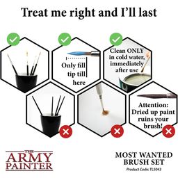 The Army Painter Most Wanted Brush Set - 1 Set