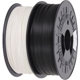 3DJAKE mattPLA Vit & Svart Sparset