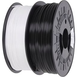 3DJAKE easyPETG biały i czarny, zestaw - 2 x 1,75 mm / 1000 g