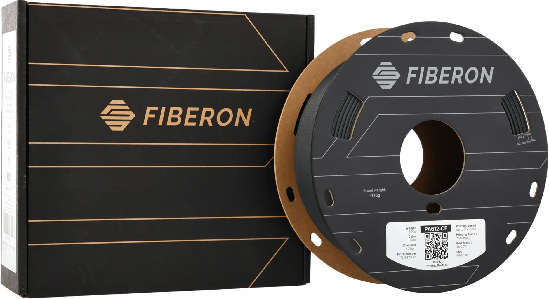 Polymaker Fiberon™ PA612-CF15 Black - 1,75 mm / 500 g