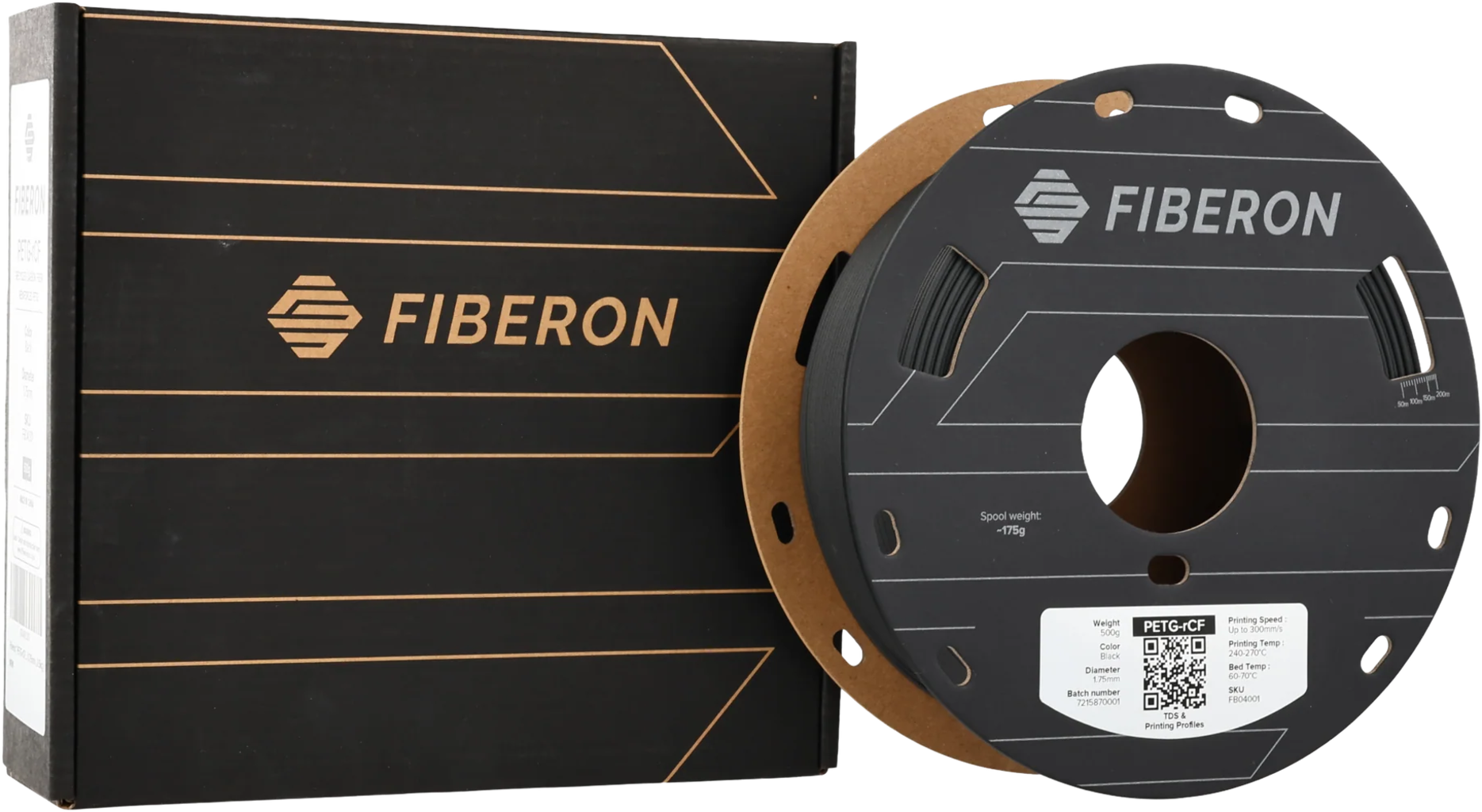 Polymaker Fiberon™ PETG-rCF08 Black - 1,75 mm / 500 g