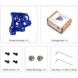 BIQU Panda Extruder Housing Blue V1.0