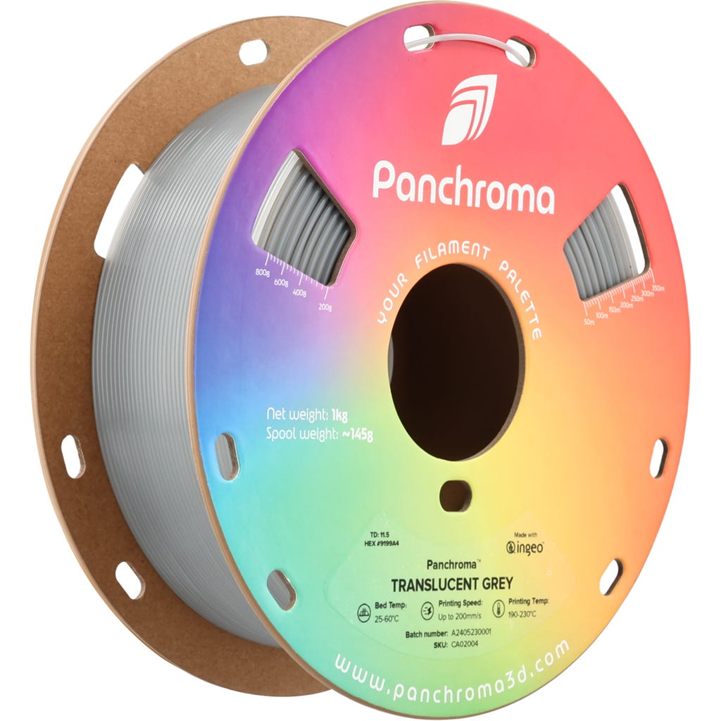 Panchroma Basic PLA - Gris (Grey) - 1,75 mm - 1 kg main image 1