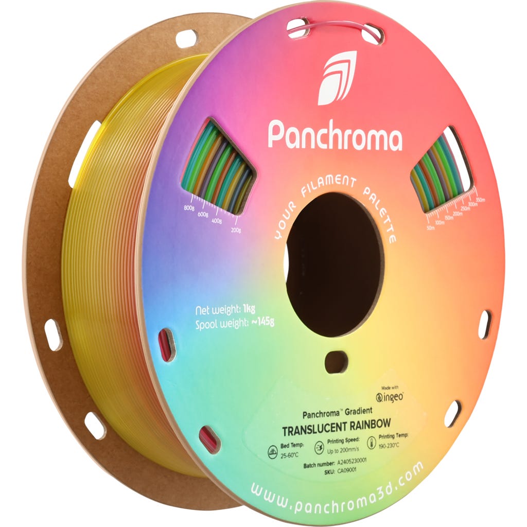 Panchroma PLA Dégradé - Pastel Arc-en-Ciel (Gradient Pastel Rainbow) - 1,75 mm - 1 kg - Refill