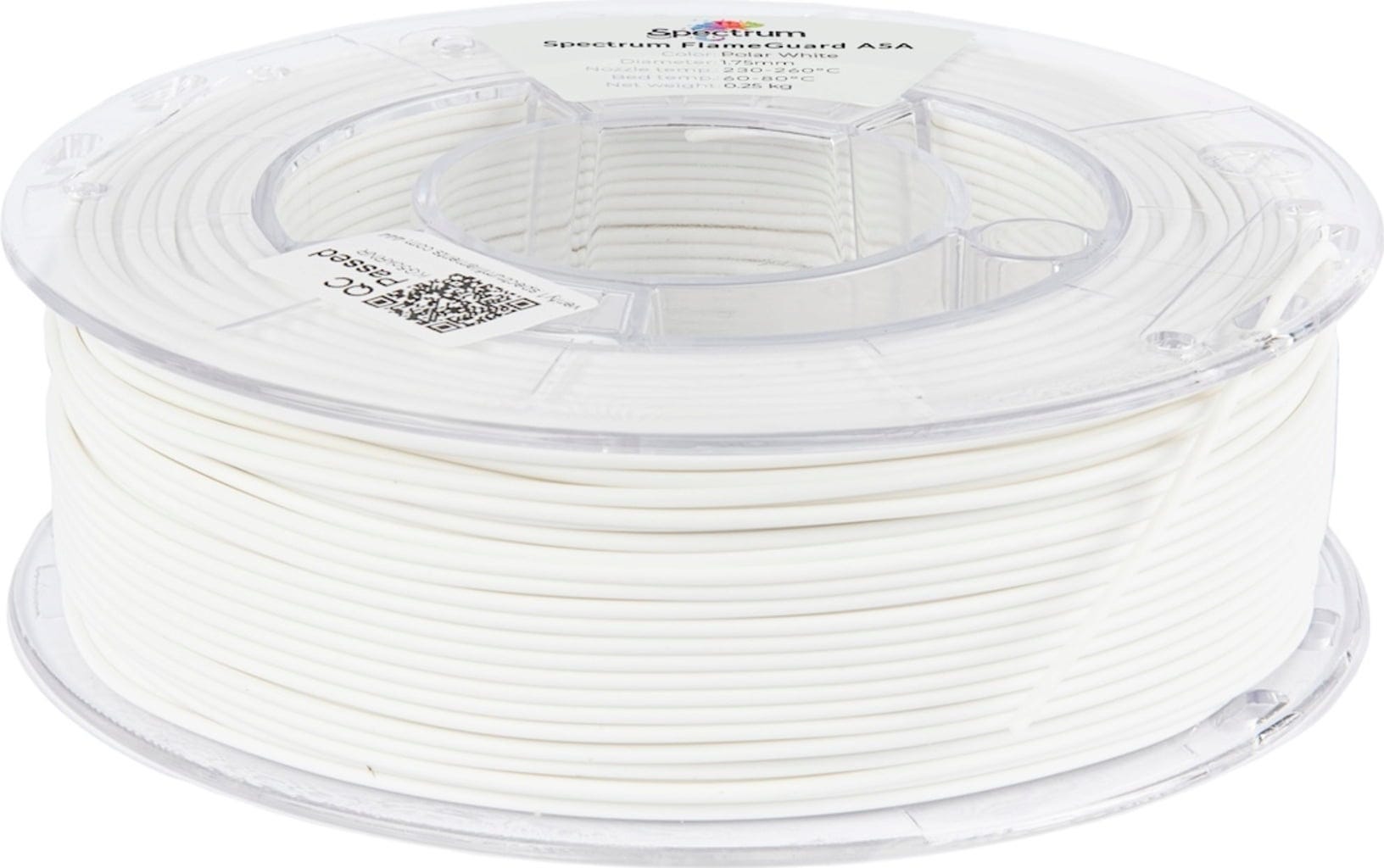 Spectrum FlameGuard ASA 275 Filament 250g, Polar White