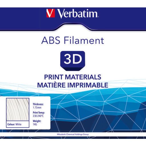 Verbatim Filamento ABS Bianco - 1,75 mm
