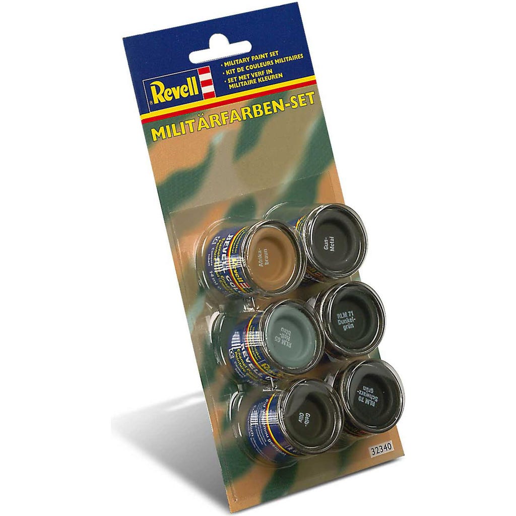 Revell Enamel Color - Military Paint Set, 1 set - 3DJake International