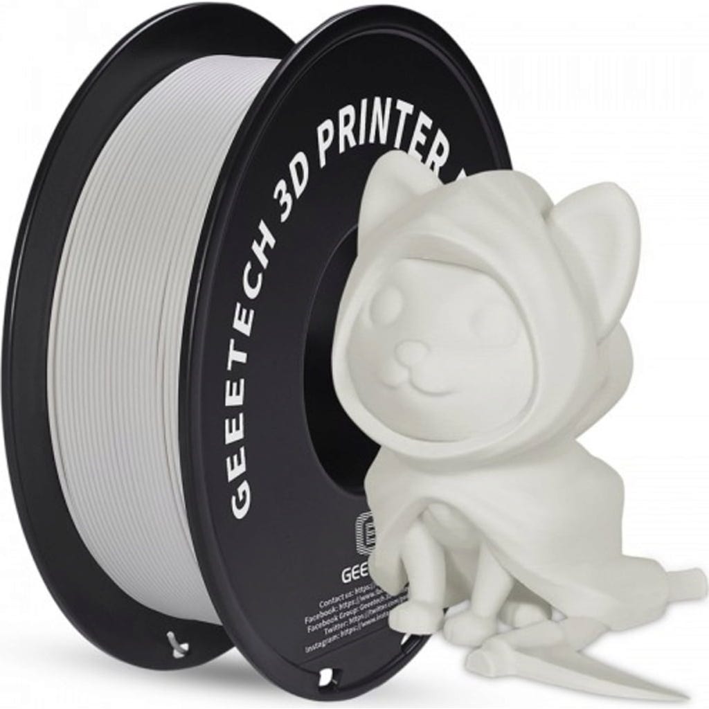 Stone Look Pla GEEETECH PLA Matte Stone Grey - 3DJake Italia