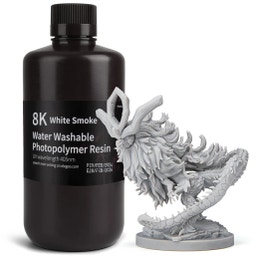 Elegoo 8K Water-washable Resin White Smoke - 1.000 grammi