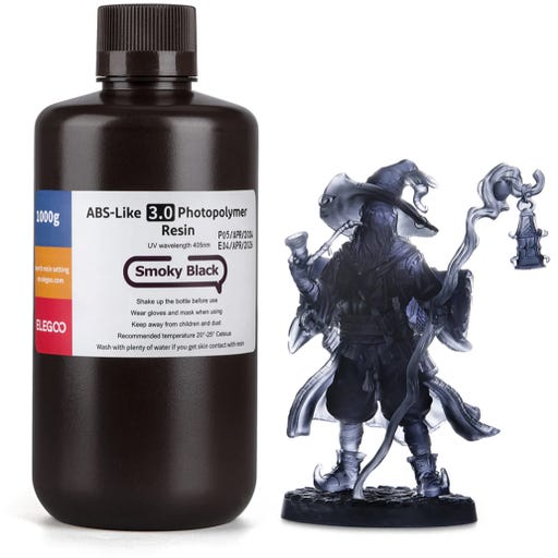 Résine ABS Like 3.0 ANYCUBIC Pour Imprimante 3D LCD - Noir 2000g - Haute Résistance Et Finition Lisse