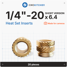 CNC Kitchen Threaded insert 1/4