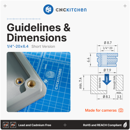 CNC Kitchen Schroefdraadinserts 1/4