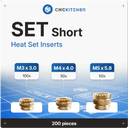 CNC Kitchen Schroefdraadinserts Set Kort - 1 Set