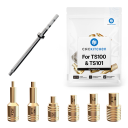 CNC Kitchen Soldering Tips + TS100 Adapter - 1 set