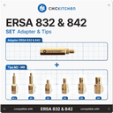 Pripomočki za taljenje + adapterji Ersa 832 in 842 - 1 set.