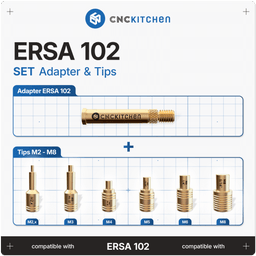 CNC Kitchen Soldering Tips + Ersa 102 Adapter - 1 set