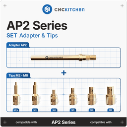 CNC Kitchen Pripomočki za taljenje + adapter AP2 - 1 set.