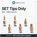 CNC Kitchen Einschmelzhilfen Aufschraubspitzen - 1 Set
