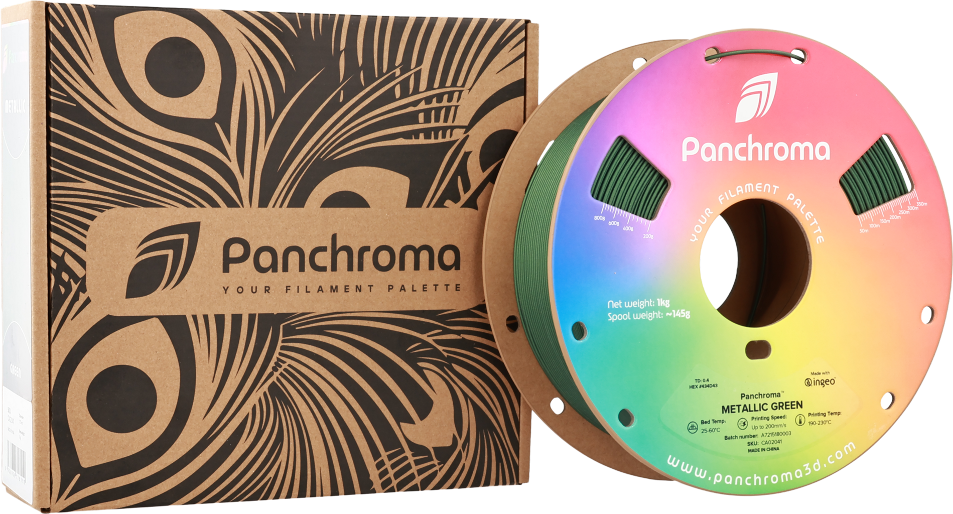 Polymaker Panchroma™ PLA Metallic Green - 1,75 mm / 1000 g