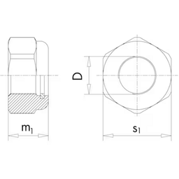 Sicherungsmuttern (DIN 985), Edelstahl A2 - M2,5