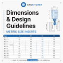 CNC Kitchen Threadeded Inserts M10 standard - M10x12.7