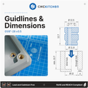 CNC Kitchen Insert Fileté G1/8''-28 UNC - G1/8”-28 x 12.7