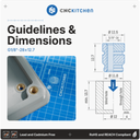 CNC Kitchen  G1/8''-28 UNC menetbetét - G1/8”-28 x 12.7