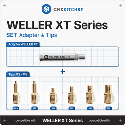 CNC Kitchen Smelthulpmiddelen + Weller XT Adapter - 1 Set