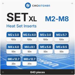 CNC Kitchen Schroefdraadinzetstukken Set XL - 1 Set