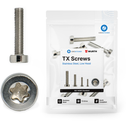 M2 Cheese Head Screws, Low Head (ISO 14580), Stainless Steel A2-70