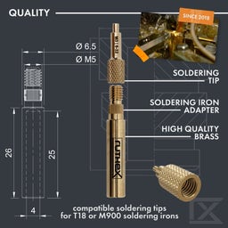 Lötspitzen / Einschmelzhilfe Set inkl. 900M & T18 Adapter - 1 Set