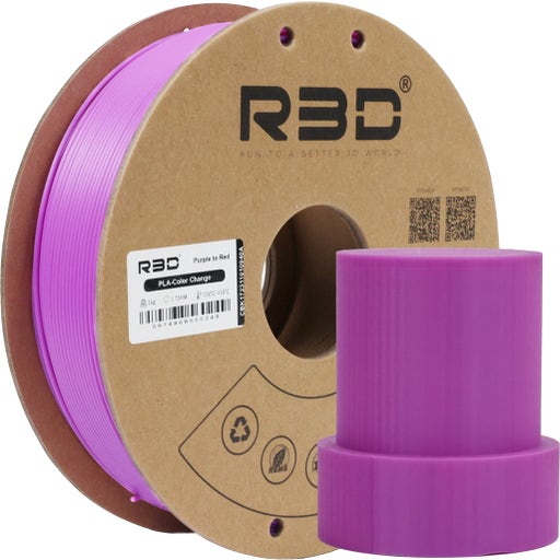 R3D PLA Color Change Purple to Red - 1.75 mm / 1000 g