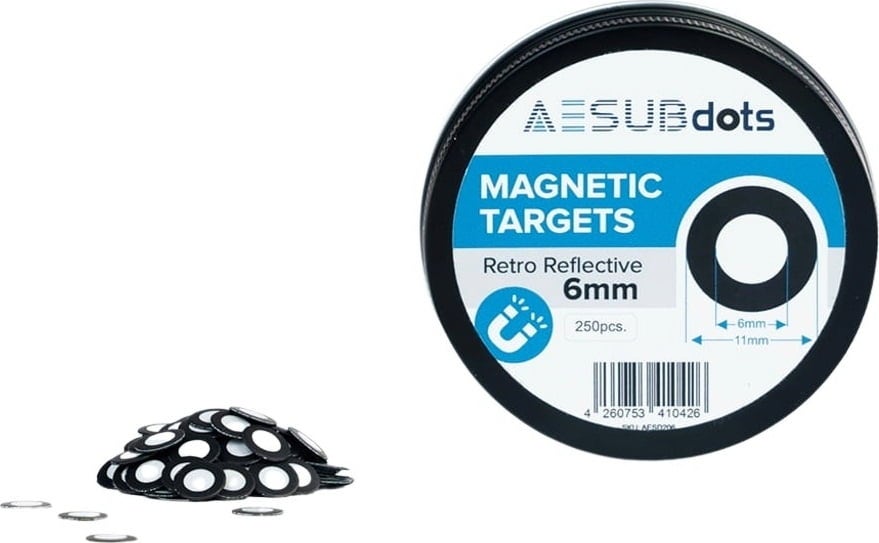 AESUBdots retro reflective magnetic - 6 mm