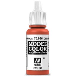 Vallejo Model Color 025 Clear Orange (956) - 17 ml