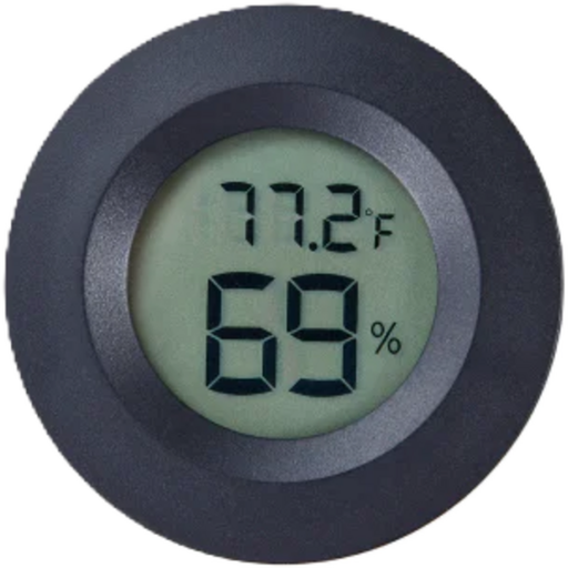 Circular Embedded Electronic Digital Thermometer Hygrometer