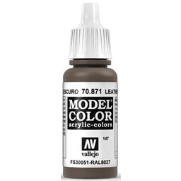 Vallejo Model Color 147 Leather Brown (871) - 17 ml
