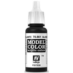 Vallejo Model Color 170 Glossy Black (861) - 17 ml