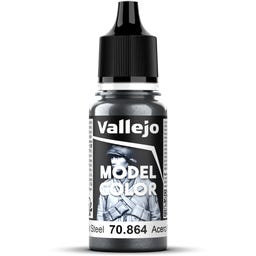 Vallejo Model Colour 178 Natural Steel (864) - 18 ml