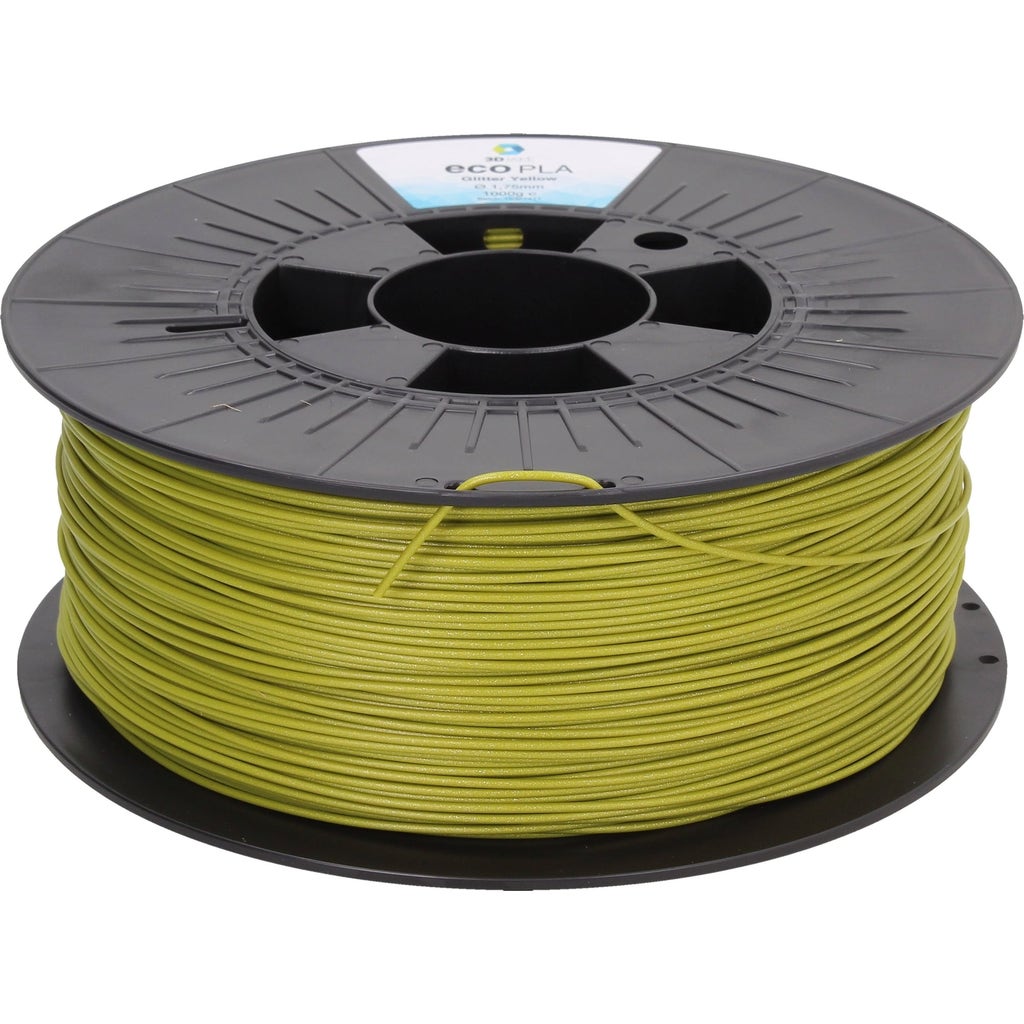 3DJAKE EcoPLA Glitter Yellow 3DJake Ireland 3djake-ecopla-glitter-yellow-3djake-ireland