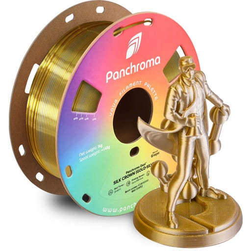 Polymaker Panchroma™ PLA Dual Silk Crown (Gold-Silver) - 3DJake