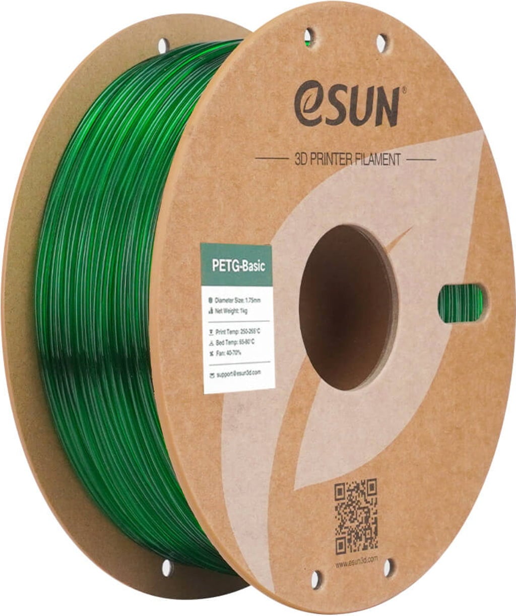 eSUN PETG-Basic Translucent Green - 1.75 mm / 1000 g